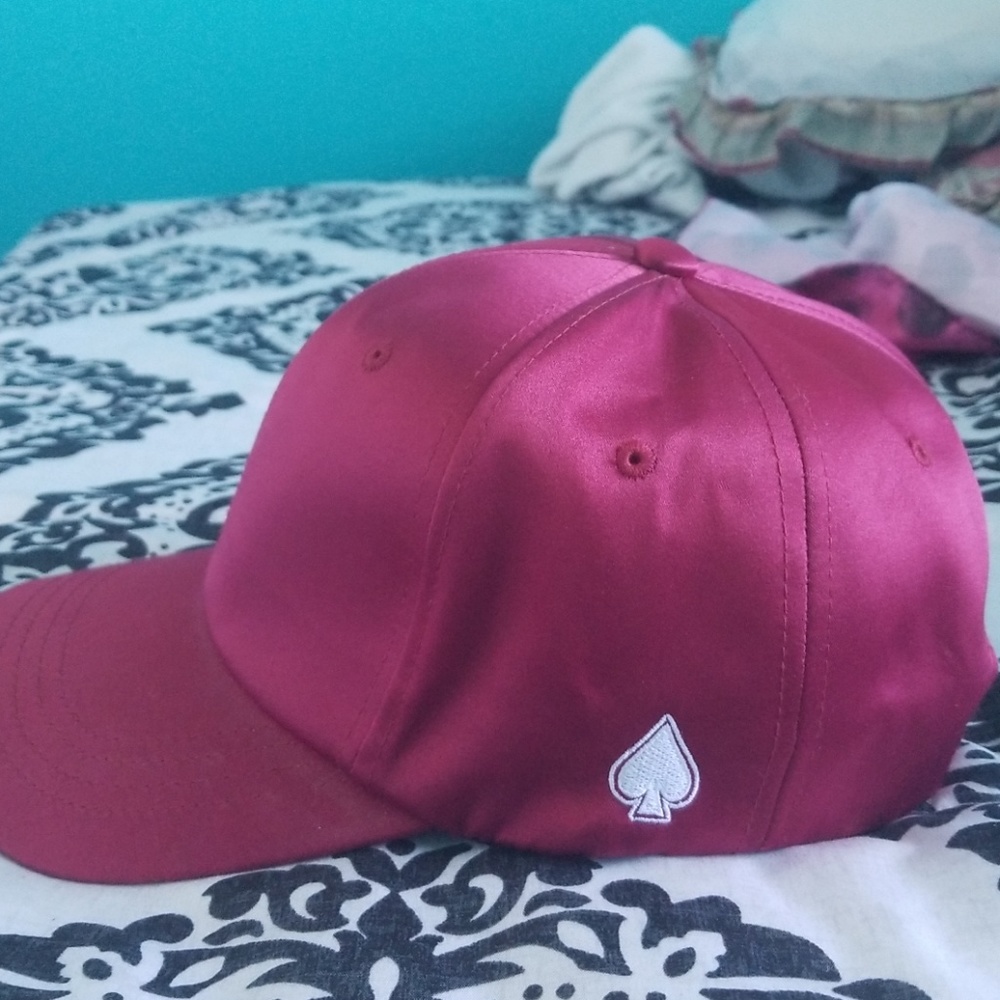 Ace Family Red Silk Baseball Hat